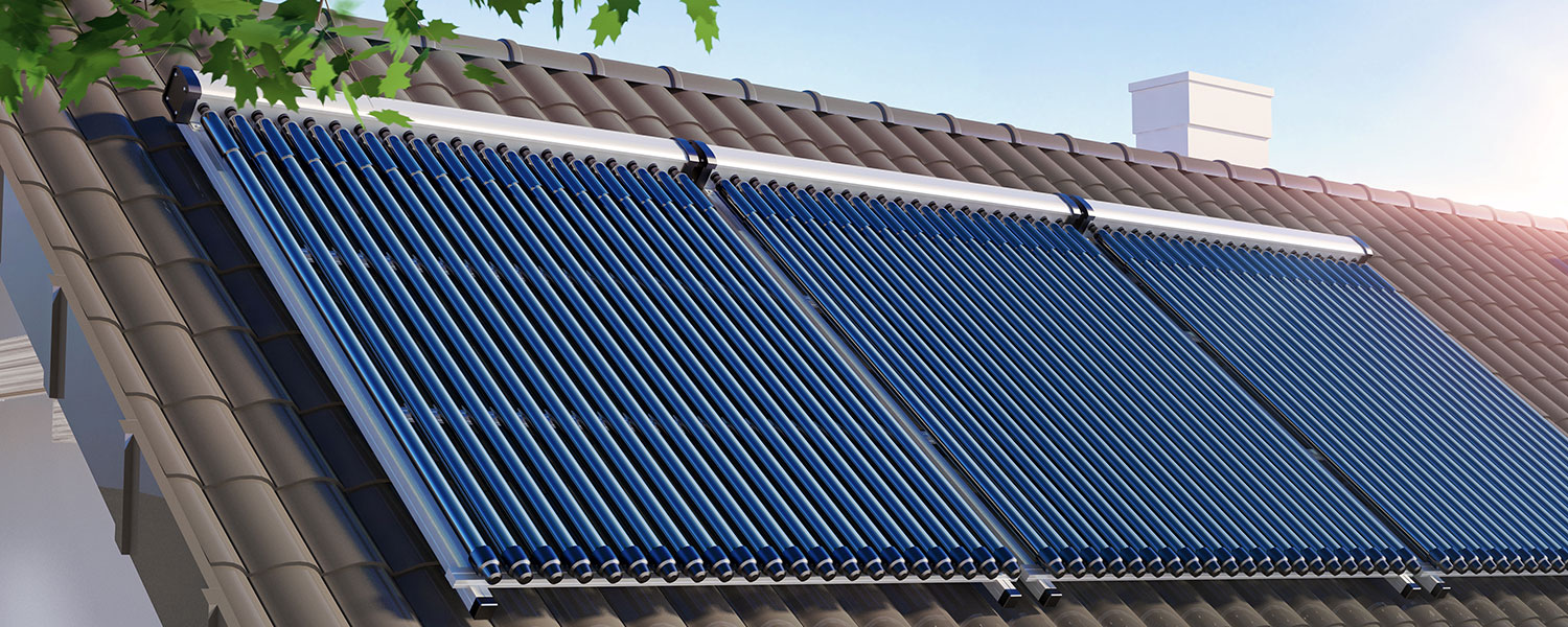 Bild von einer solaranlage auf dem  dach